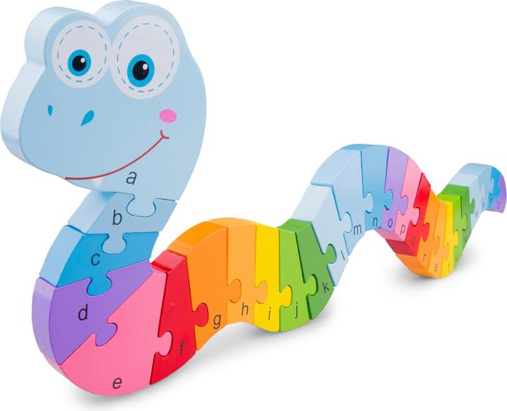 Actual product image New Classic Toys Alphabet Puzzle - Snake (English)