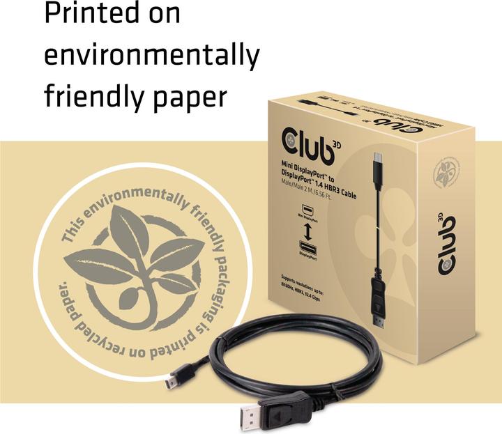 Produktbild Club 3D Mini DisplayPort — DisplayPort (2 m, DisplayPort)
