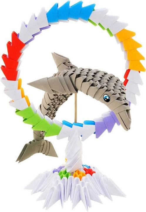 Actual product image Selecta Spielzeug ORIGAMI 3D - Dolphin, 343pcs.
