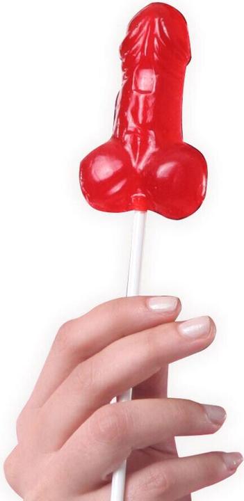 Actual product image Secret play Erdbeer Penis Lollipop Display (40 Einheiten) (Dice games)