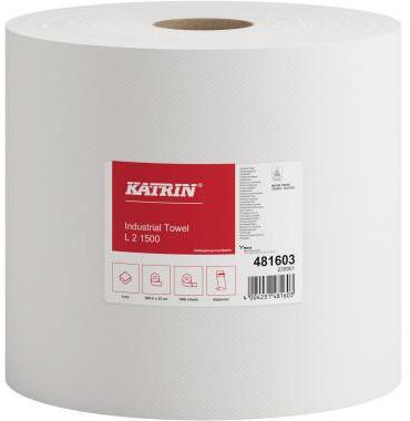 Actual product image Katrin Cleaning roll Plus L2 22 cm x 570 m (W x L) 2-ply tissue white (1 x)
