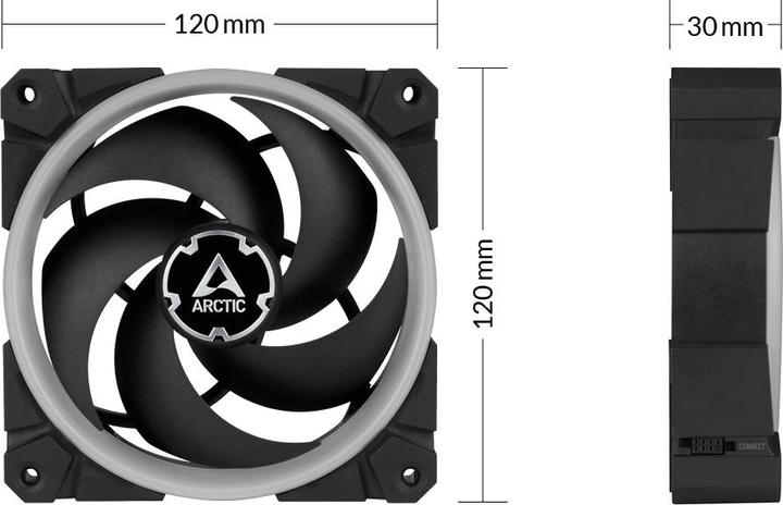 Image du produit Arctic Ventilateur BioniX F120 A-RGB (120 mm, 1 x)