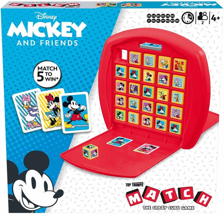 Actual product image Winning Moves Top Trumps Match Mickey and Friends (French, Italian, German)