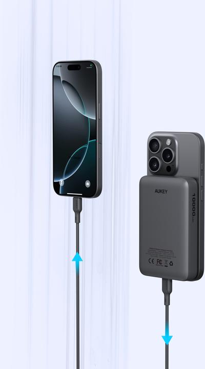 Actual product image Aukey Mag Fusion (10000 mAh, 20 W, 38.50 Wh)