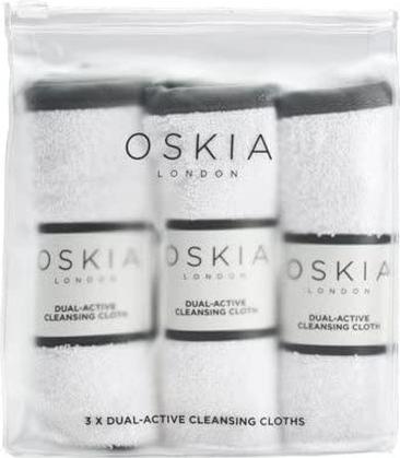 Oskia 3 x Dual Active Cleansing Cloths (Reinigungstücher)