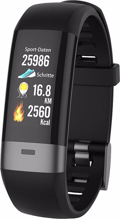 Produktbild Newgen medicals Fitness-Armband, Blutdruck-/Herzfrequenz-/EKG-Anzeige, Bluetooth und App (20 mm)