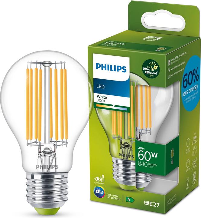 Image du produit Philips Lampe (E27, 4 W, 840 lm, 1 x, A)