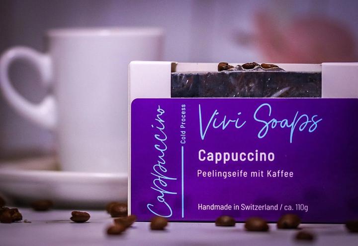 Produktbild Vivi Soaps Cappuccino - Kaffeepeeling Seife