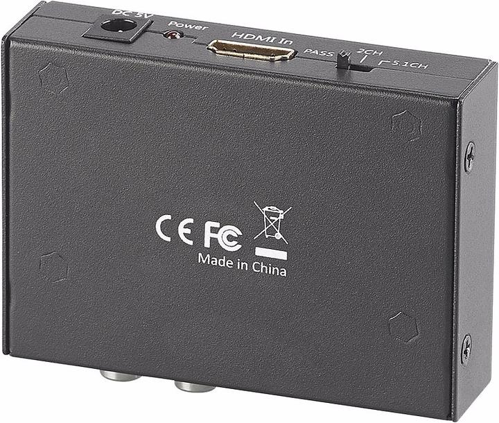 Image du produit Auvisio Convertisseur audio HDMI vers TOSLINK et RCA stéréo (Commutateur vidéo)