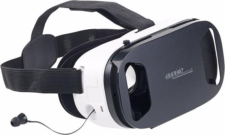 Auvisio Lunettes de réalité virtuelle, y compris casque intra-auriculaire et commande tactile