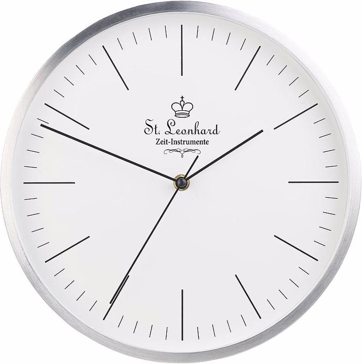 Image du produit St. Leonhard Horloge murale radio-pilotée moderne en aluminium avec mouvement de balayage silencieux. (31 cm)