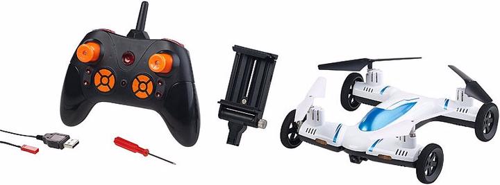 Produktbild Simulus 2in1-Quadrocopter & Auto mit HD-Kamera, 2,4-GHz-Fernsteuerung und WLAN