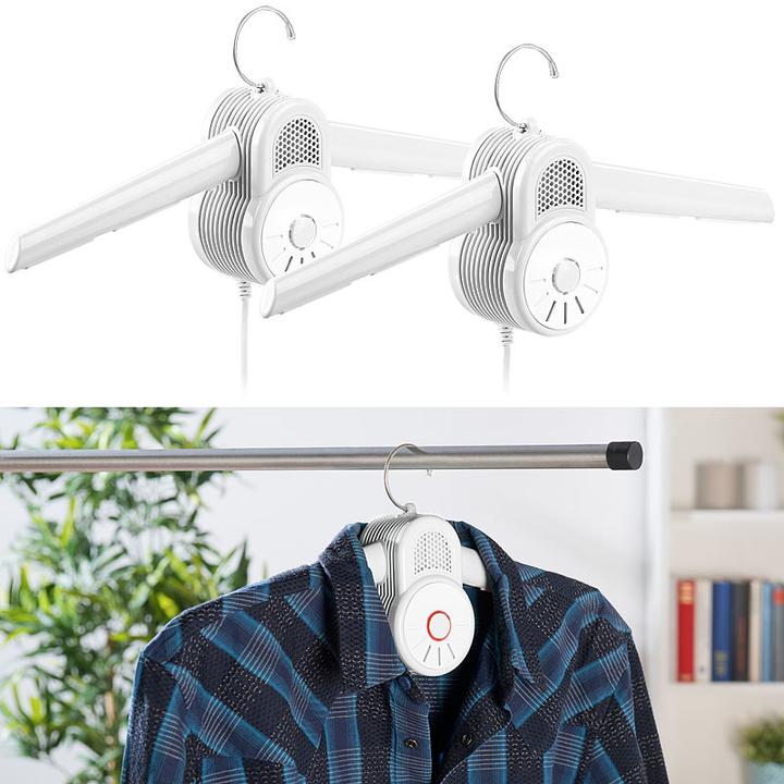 Actual product image Sichler Set of 2 Clothes Dryer Hangers with Hot Air & Cold Air Blower (2 x)