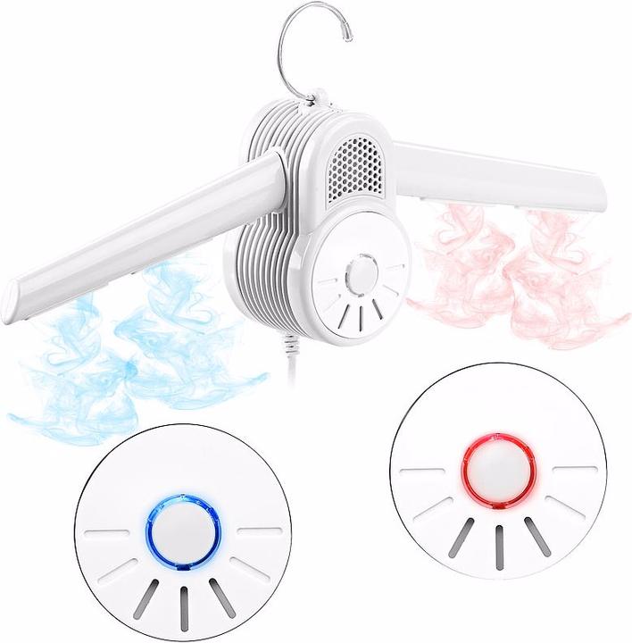 Actual product image Sichler Set of 2 Clothes Dryer Hangers with Hot Air & Cold Air Blower (2 x)