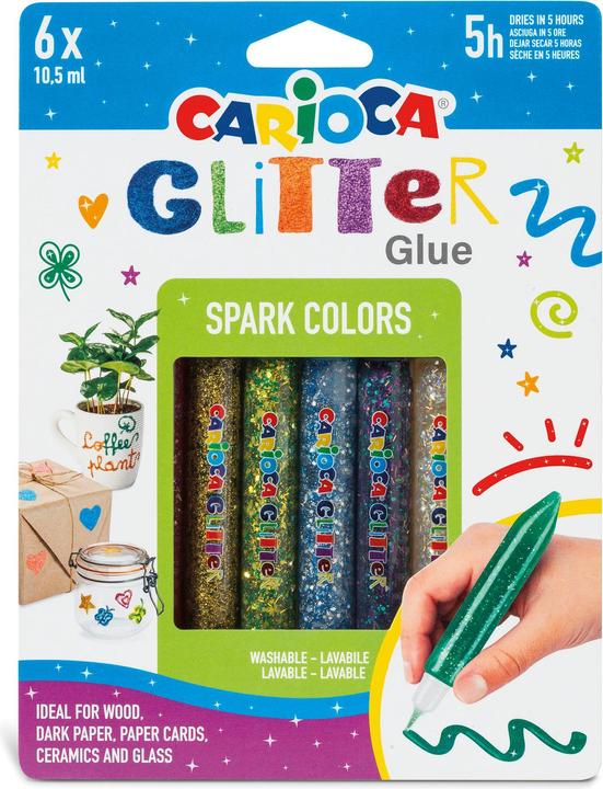 Image du produit Carioca Crayon à paillettes (Multicolore, 6 x)