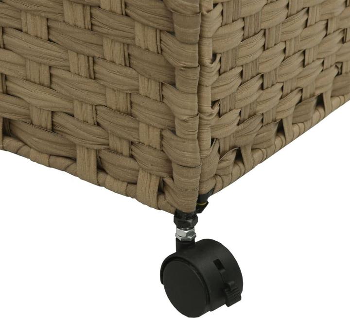 Actual product image VidaXL Laundry basket with castors 60x35x60.5 cm rattan, material