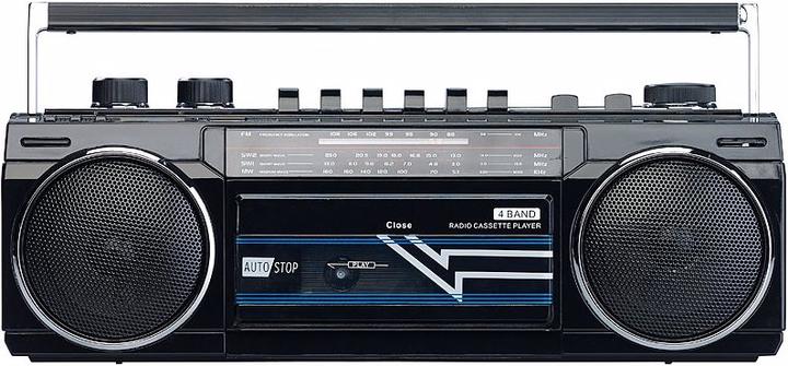 Produktbild Auvisio Retro-Boombox mit Kassetten-Player