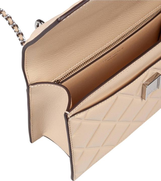 Actual product image Tory Burch fleming small leather crossbody bag color vanilla