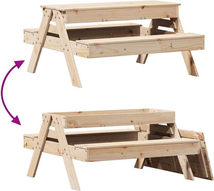 Produktbild VidaXL Picknicktisch mit Sandkasten für Kinder