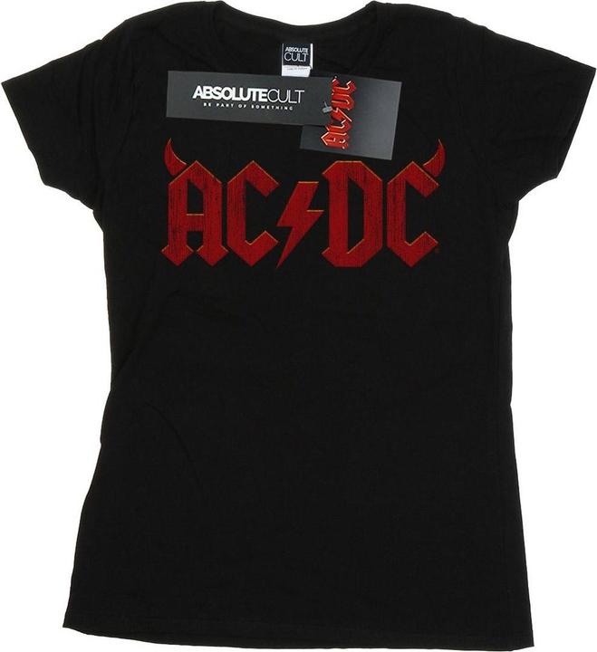 Image du produit AC/DC T-shirt en coton avec logo Horns Femme/Femme (S)