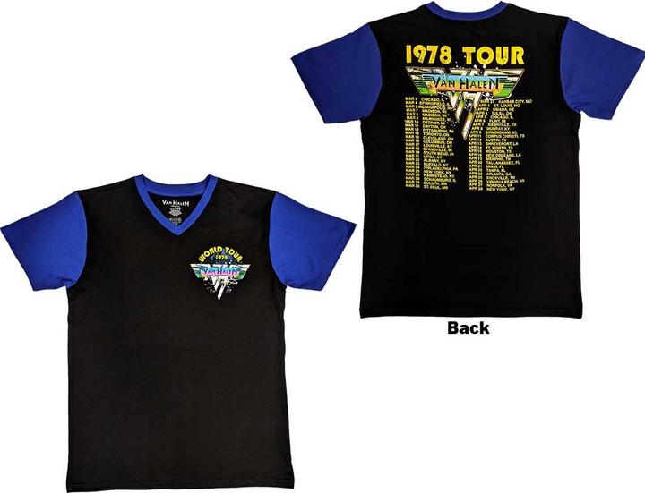 Van Halen 1980 Tour Dates Raglan (L)