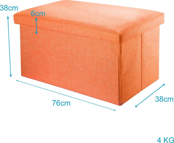 Actual product image Intirilife Bench MANDARINES ORANGE (38.78 cm)