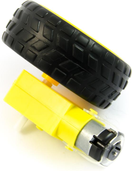 Actual product image Purecrea Robot gear motor 1:48 with wheel