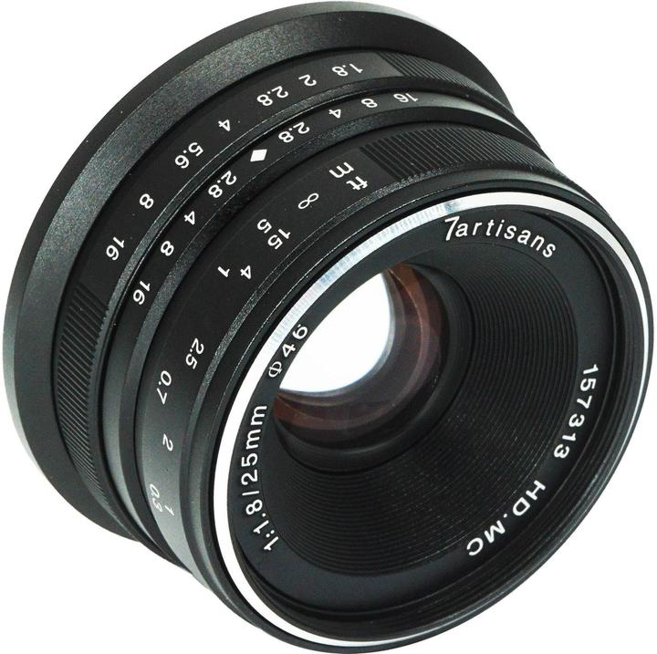 Actual product image 7artisans 25mm f/1.8 MFT (Micro Four Thirds, Micro Four Thirds)