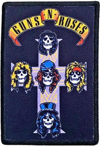Actual product image Guns N Roses Nightrain Cross Iron On Patch (1 x)