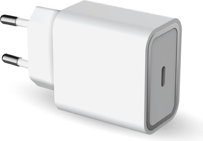 Actual product image Bigben Connected FPCar Charger1 portC PD 30WRecycledWhite (30 W)