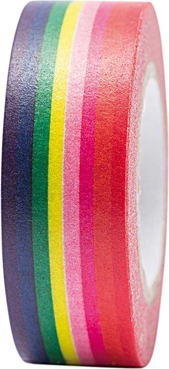 Rico Design Washi Tape Magical Summer 1.5 cm x 10 m, Regenbogen