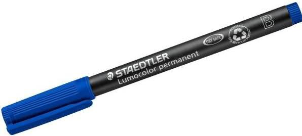 Actual product image Staedtler Lumocolor permanent (Blue, 2.50 mm, 1 x)