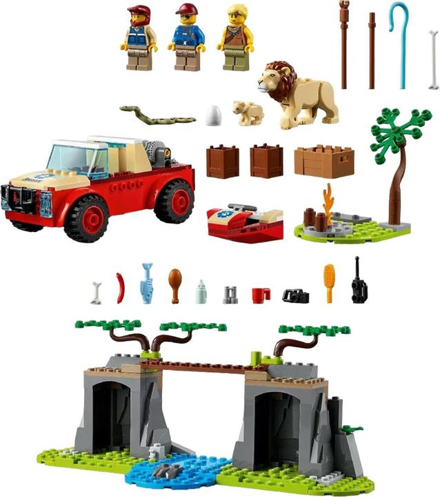 Actual product image LEGO City 60301 off road vehicle to rescue wildlife (60301, LEGO City)