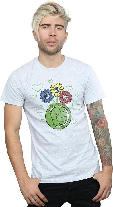 Actual product image Mens Hulk Flower Fist T-Shirt (S)