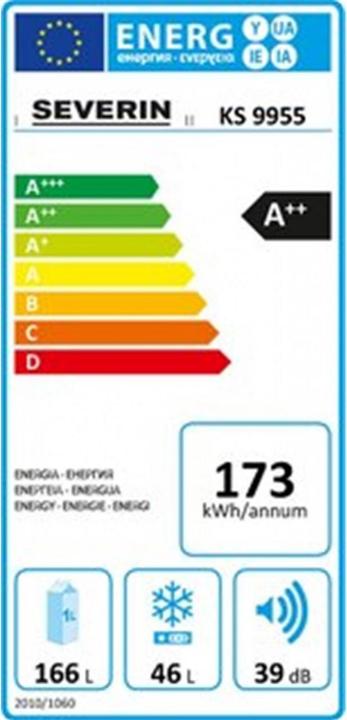 Label énergétique Severin KS 9955 (209 l)