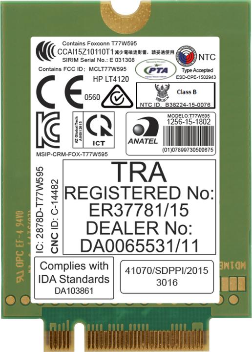 Image du produit HPE Hp lt4120 Lte/Hspa+ W10 Wwan