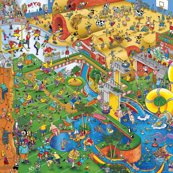Actual product image Alipson Puzzle Puzzle 1000 pieces Steve Skelton - Complexe de Sport (1000 pieces)