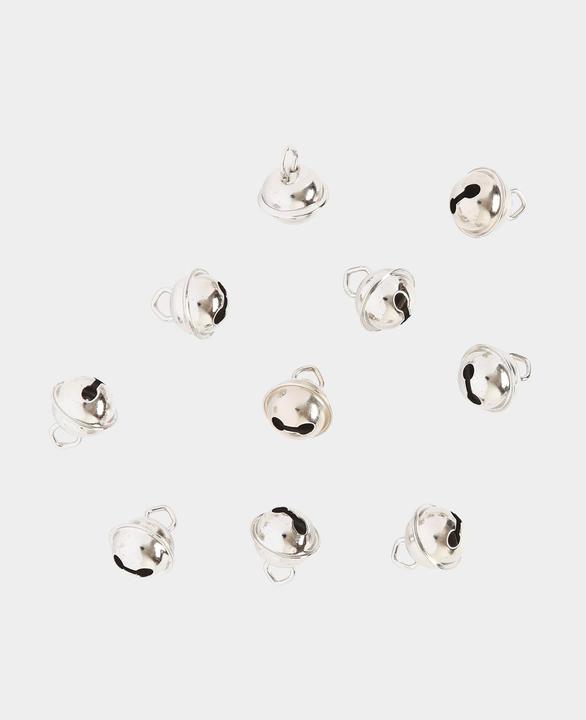 Actual product image I Am Creative Bells metal silver 11mm 10 pcs.