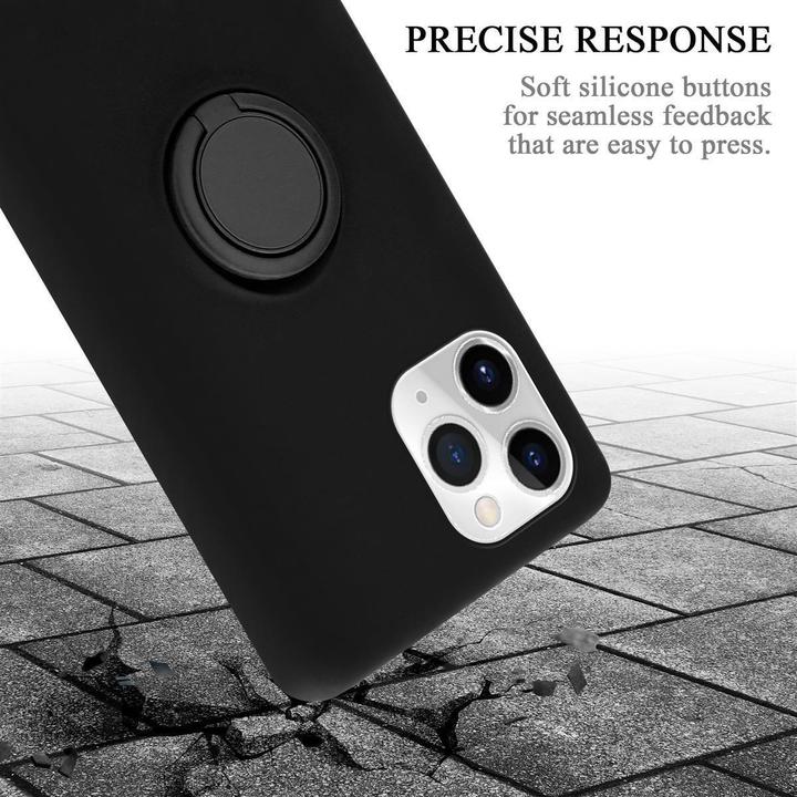 Productafbeelding Cadorabo TPU Vloeibare Ring Silicone Hoesje (Apple iPhone 11 Pro)