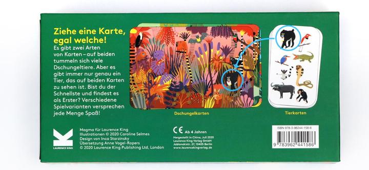 Actual product image 441586 - Who is hiding here in the jungle? - Card game, 1+ players, ages 5+ (DE edition) (German)