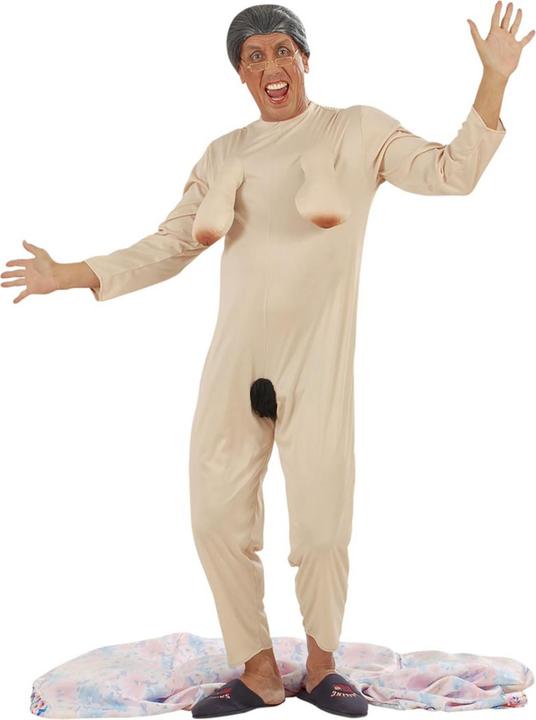 Actual product image Widmann Exhibitionist granny with sexy overall and dressing gown (S)