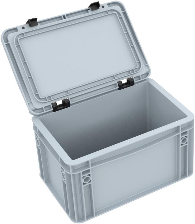 Actual product image Feldherr ED 32/17 HG - HSEB165 Euro container Euro Box with hinged lid ED 3217 HG (Plastic)