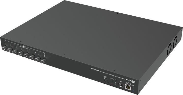 Produktbild InterCoax Ethernet-Extender ECP-2808R-4T-PKG 8Port BNC 19 Kit