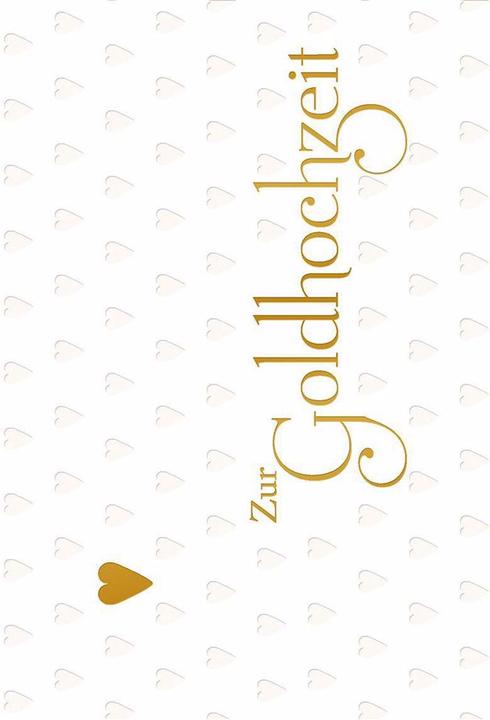 Image du produit Perleberg Carte de voeux pour les noces d'or (1 pcs)