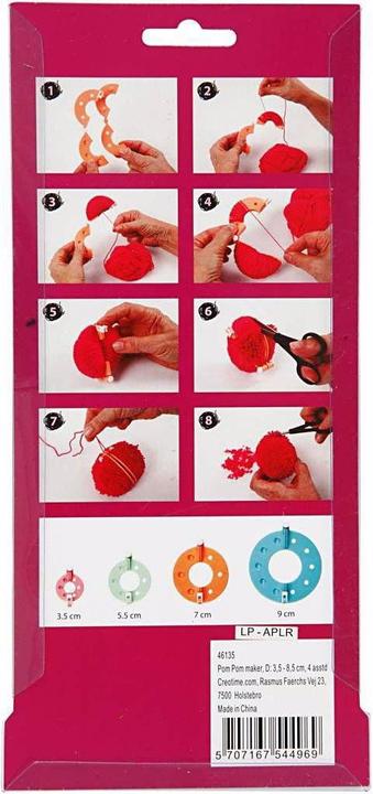 Image du produit Creativ Company Modèles Pompom dans un ensemble