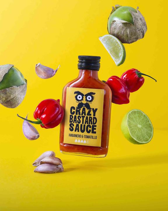 Produktbild Crazy Bastard Sauce Habanero & Tomatillo (250 g)