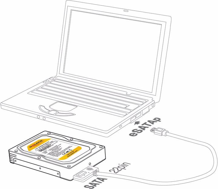 Actual product image Delock Hot-Swap for 1x 2.5SSD/HDD