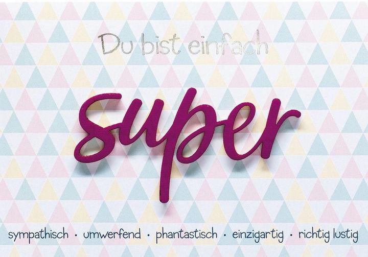 Perleberg Carte de voeux Vous êtes tout simplement super (1 pcs)