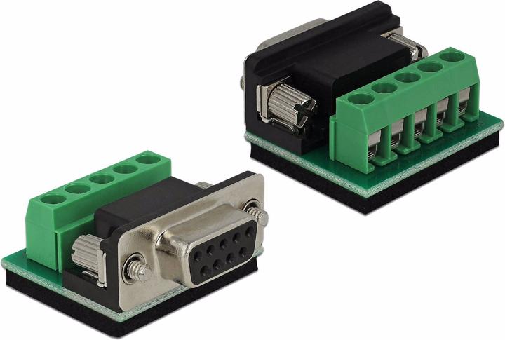 Image du produit Delock Connecteur RS232 - RS422/485 Bornier, protection ESD (0.06 m)