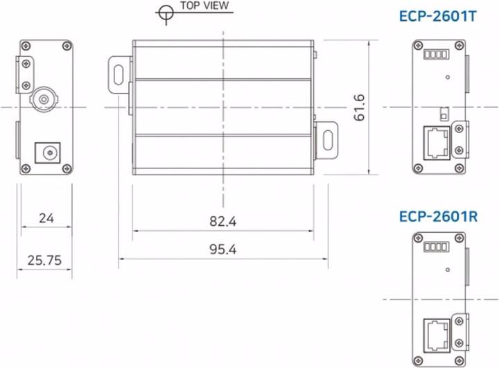 Image du produit InterCoax Extender Ethernet ECP-2601-PKG